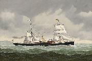 John Henry Mohrmann The Belgian steamer Amelie bound for Spain oil painting reproduction